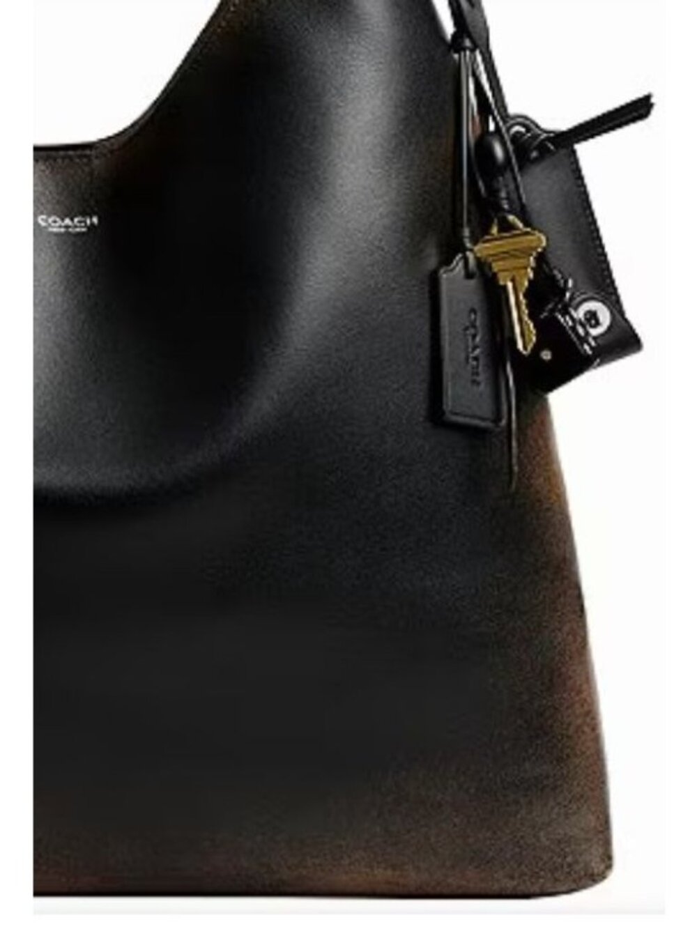 NEW!  COACH Loved Leather Brooklyn 39 Hobo Tote Bag with Bag Charm 623A330P - Picture 9 of 12